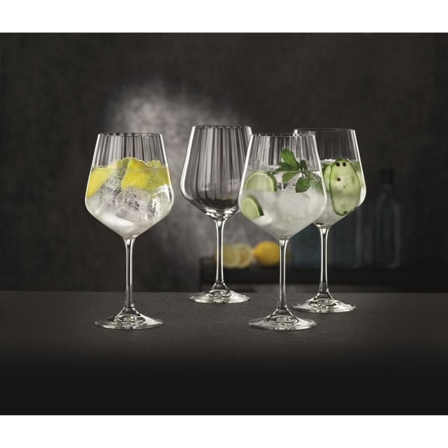 GIN TONIC - Set 4 pahare sticla cristalina 640 ml