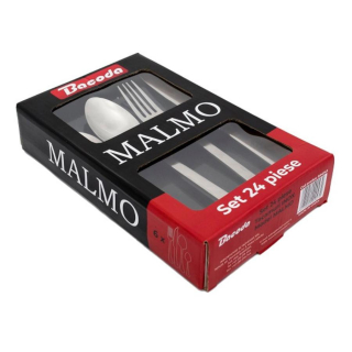 MALMO - Set tacamuri inox 18/0 - 6 persoane (BIM 24 S)