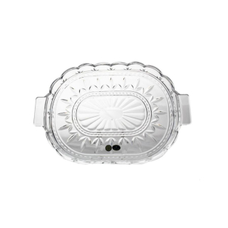 Platou cristal oval 36.5 cm