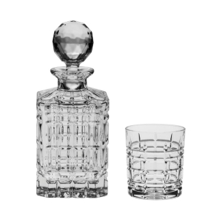 KENSINGTON Set 7 piese cristal Bohemia whisky (6 pahare + decanter)